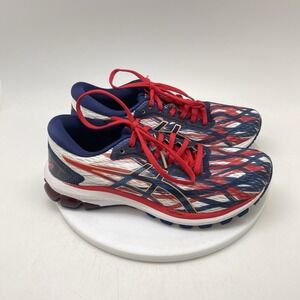 Asics GT-1000 USA Shoes Womens Size 8.5 Red White Blue Running Sneakers 1012A977